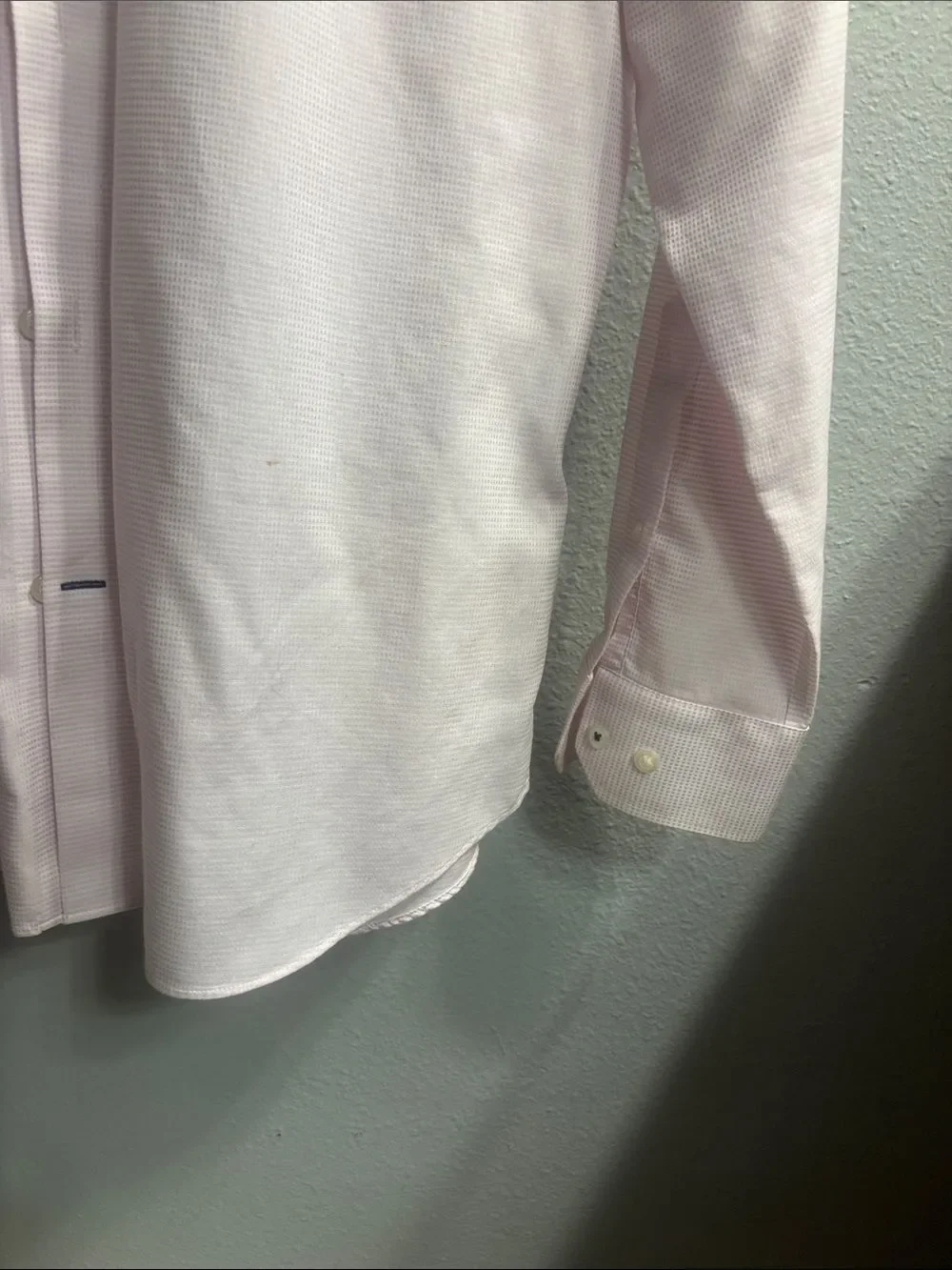 Banana Republic Light Pink Men's Dress Shirt - Classic Point Collar